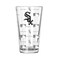 The Memory Company 5.75" Clear and Black MLB Chicago White Sox Sandblasted Pint Glass 16 oz.